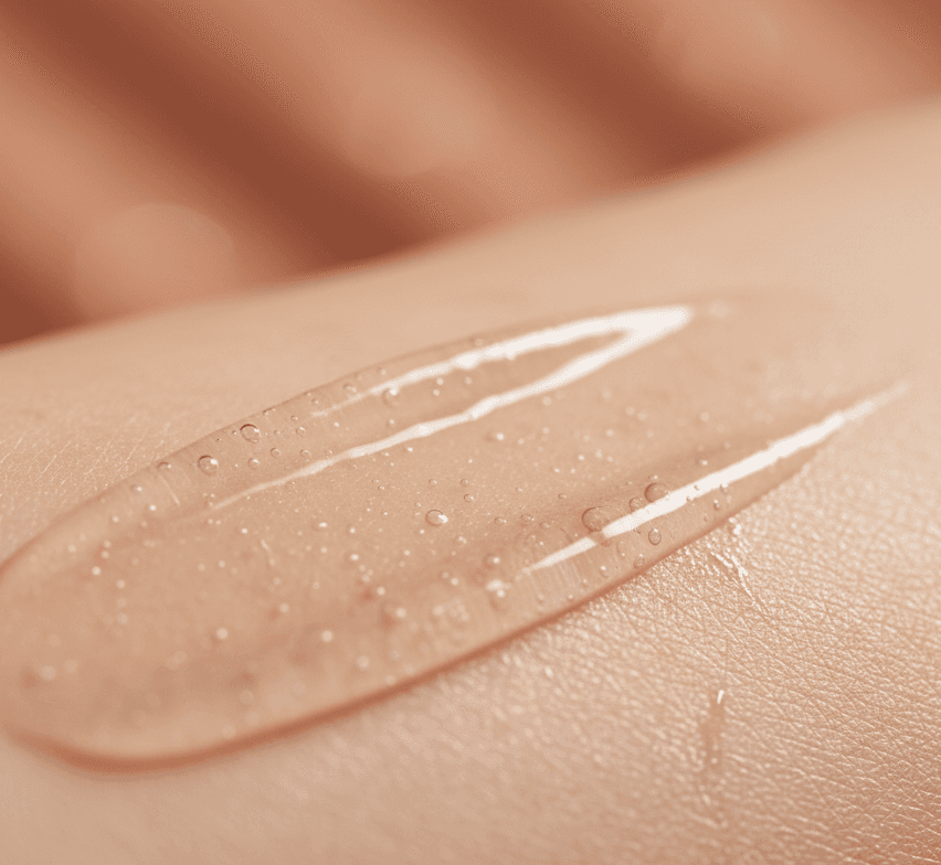 Pürüzsüz, ipeksi ve şeffaf SERYN bariyer dokusu tasviri